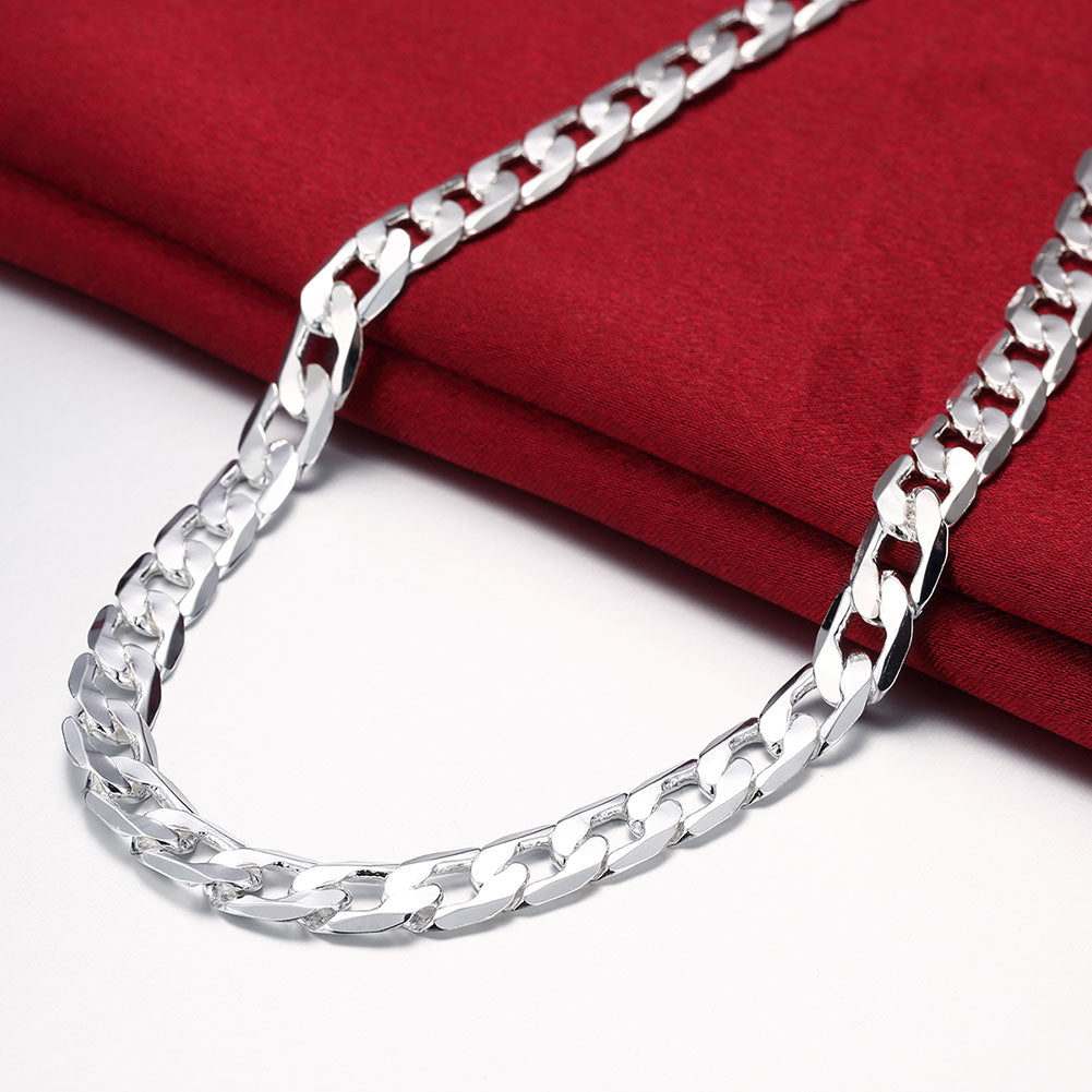 Corrente em Elos de Prata Masculina Argentia