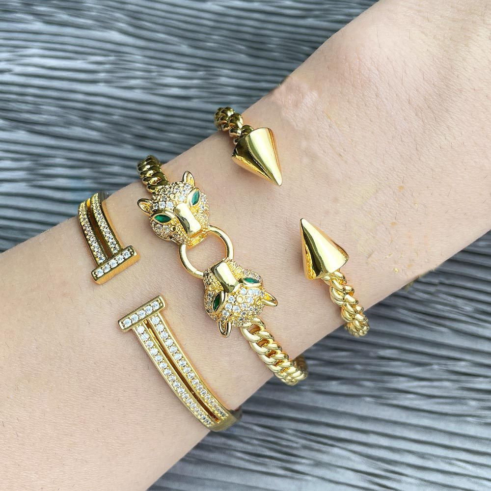 Conjunto Braceletes Jaguar Argentia
