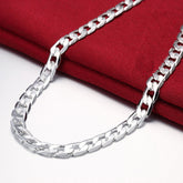Corrente em Elos de Prata Masculina Argentia